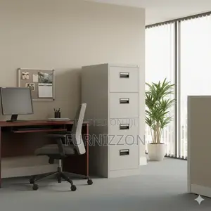 Functional 4-Drawer Metallic Office Filing Cabinet