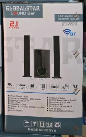 2.1ch Globalstar Sub Woofer System Bt/Usb/Fm Tall Boy(Model of V527)