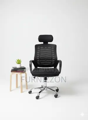Height Adjustable Black Executive Swivel Mesh Office Chair
