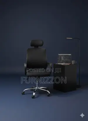Ergonomic Black Mesh Executive Office Chair With Swivel