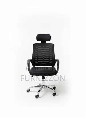 Ergonomic Black Executive Mesh Office Chair With Adjustable Height