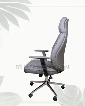 Grey Executive Office Chair | Firm Support With a Soft Landing Seat
