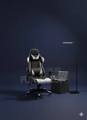 Ergonomic Gaming Chair With Neck Support and Swivel