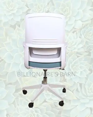 White Mid-Back Mesh Chair | Firm Support With a Soft Landing Seat