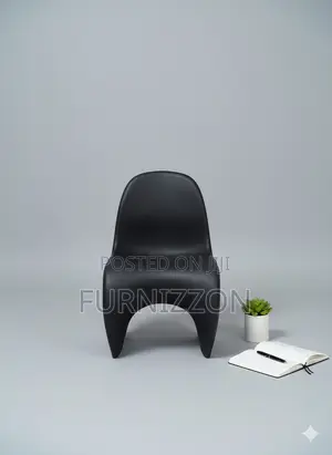 Modern Black Plastic Stool for Home and Office