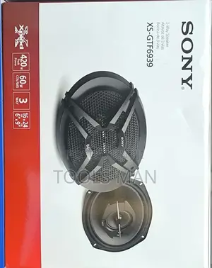 2 Sony Xs-Gtf6939 3-Way Car Speakers, 6 X 9" Mid, 420w Peak Power