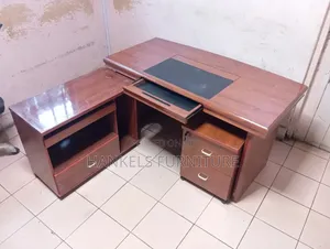 Executive L-Shape Office Desk – Spacious Modern