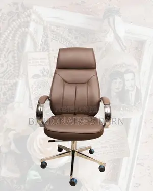 Brown Office Chair | Easy Adjustability for Different Desk Heights
