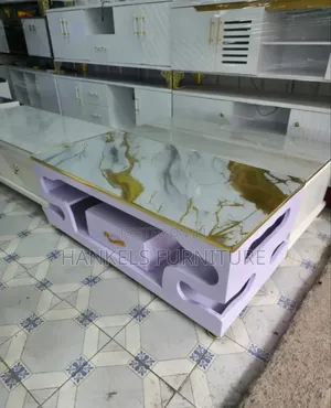 Modern Marble Top Coffee Table – Elegant Stylish