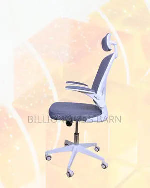 White Ergonomic Chair | Easy Adjustability for Different Desk Heights