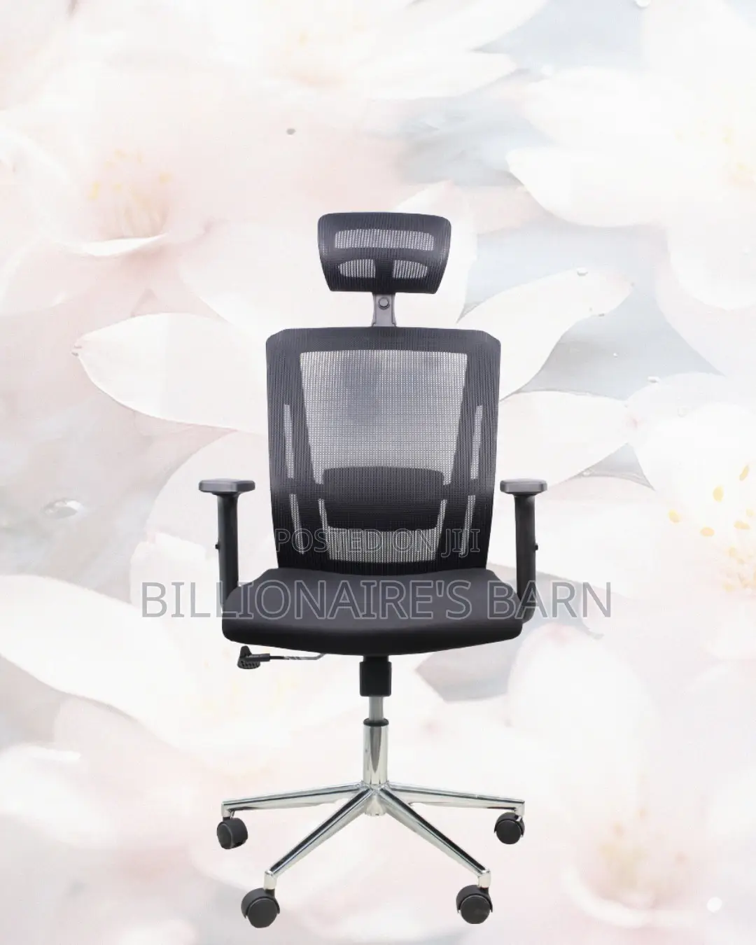 Black Ergonomic Chair | Easy Adjustability for Different Desk Heights