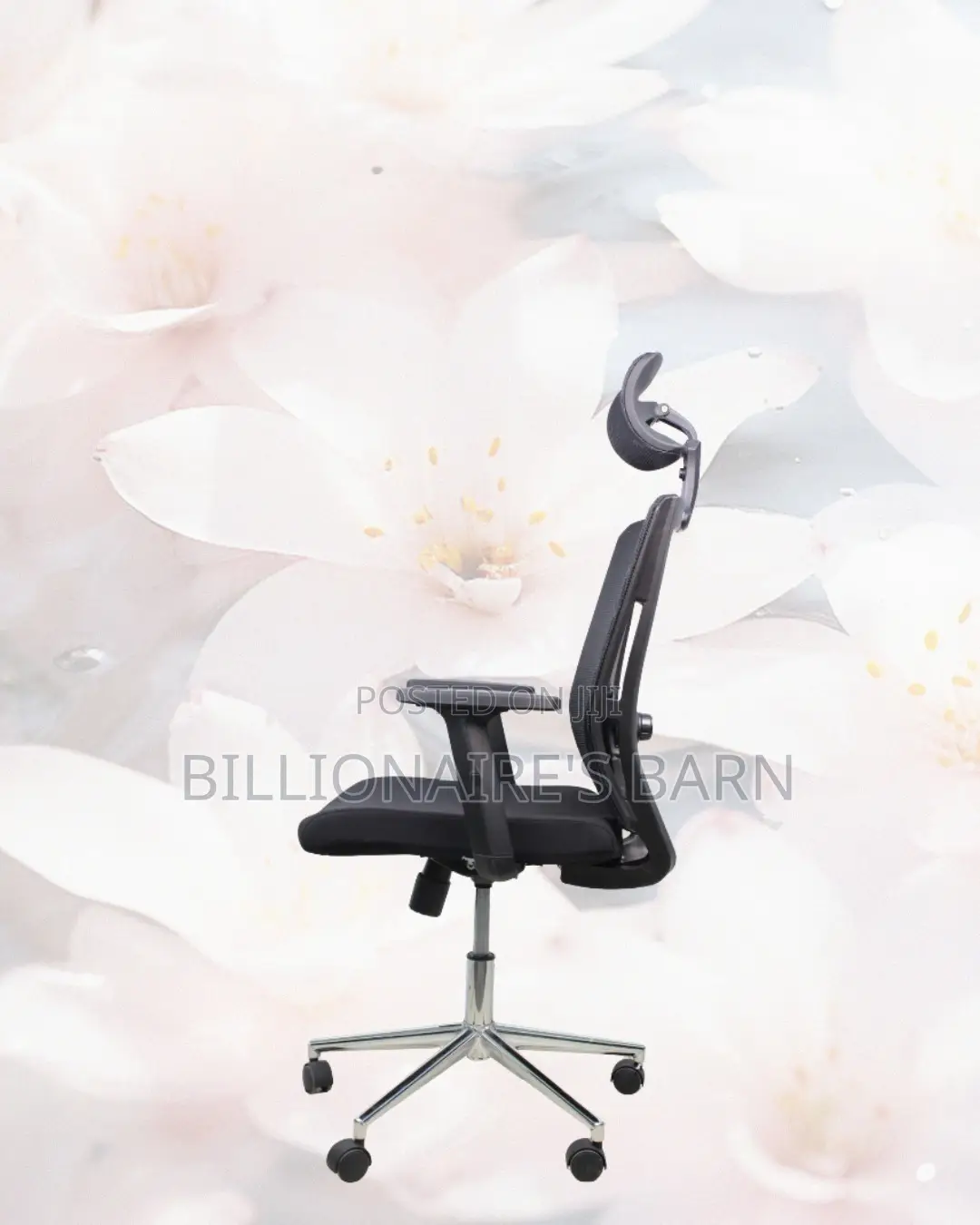 Black Ergonomic Chair | Easy Adjustability for Different Desk Heights