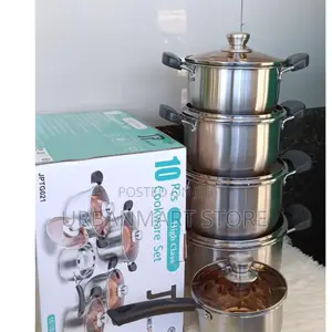 Premium 10-Piece Japanese Stainless Steel Cookware Set
