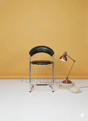 Modern Black Velvet Counter Bar Stool