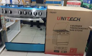 60*80 Unitech 5 Burner Freestanding Full Gas Cookers