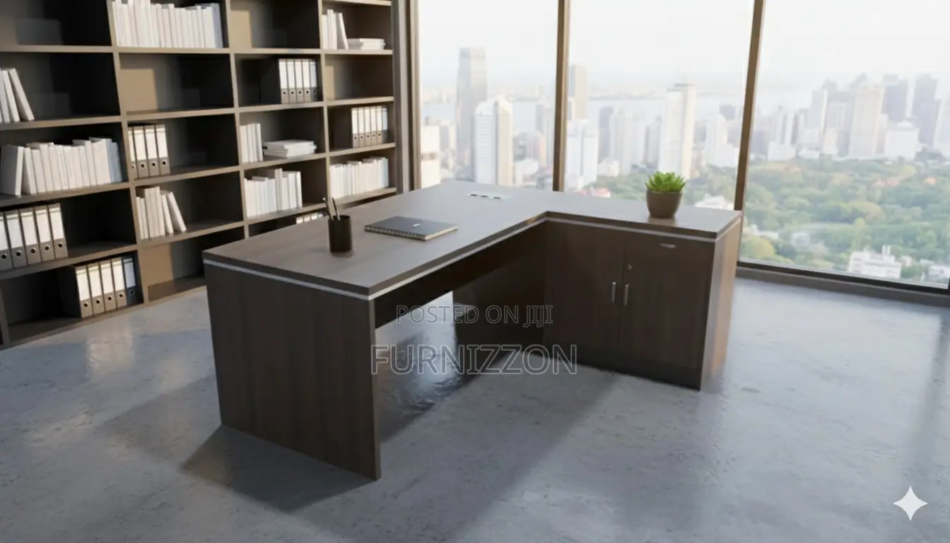L-Shaped Executive Office Desk – 1.6m