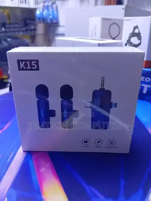  Wireless Mic Double Microphone for iPhone, Android, Tablet