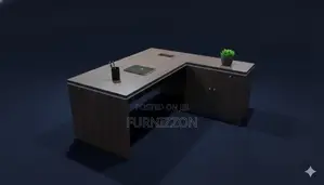 Modern Wooden L-Shaped Executive Desk 1.6m