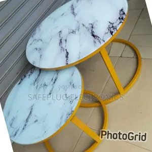 2-in-1 Nesting Table – Marble Glass for Modern Homes"