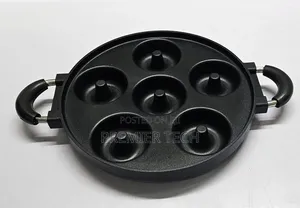 High Quality Die-Cast Non-Stick Induction Heavy Donut 6 Slot Pan