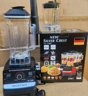 8500 Watts Silver Crest Commercial Blender 2in1 Blender With 2.5 Litre