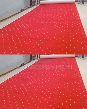 Red Executive Office Carpets With Arrowhead