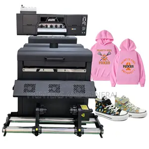 60cm Automatic Digital Yinghe DTF Printer I3200 New 2-Head T-Shirt