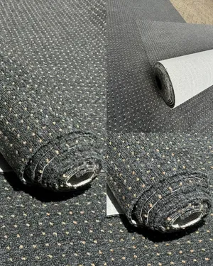 Coal Grey Dotted Wall Yo Wall Carpets 3.66m