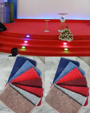 Red Carpets for Church With Swing Lights