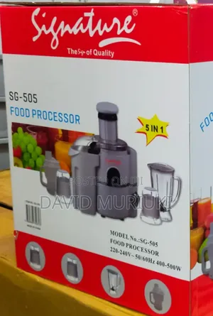 Signatures Heavy Duty 5 in 1 Food Processor /Blender/Juicer/Grinder