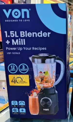 The Powerful Vons 2 in 1 Blender 500w