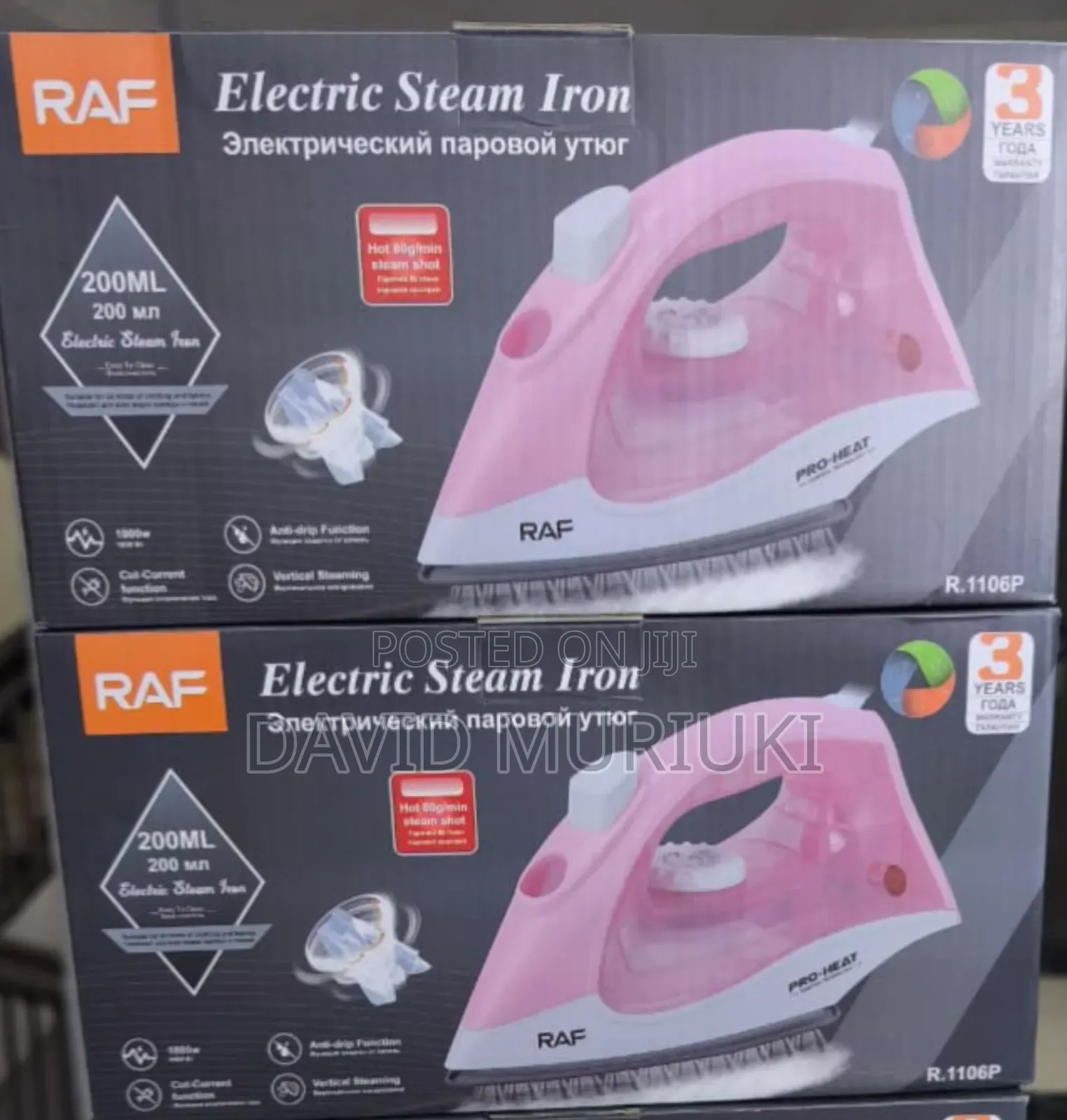 Raf Steam Irons Box