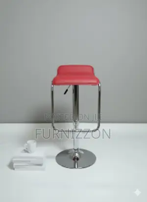 Modern Red Cafe Bar Stool With Lift Rotation