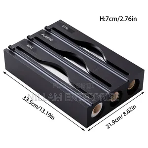 *3in1 Bamboo Wrap Dispenser With Cutter*