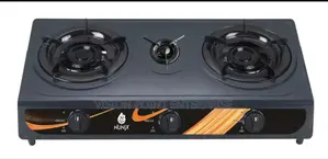 Nunix Table Top Double Burner Gas Stove Cooker