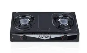 Ailyons 2 Burner Table Top Stainless Steel Gas Stove Cooker