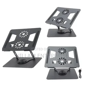 Adjustable Laptop Stand With Dual Cooling Fans