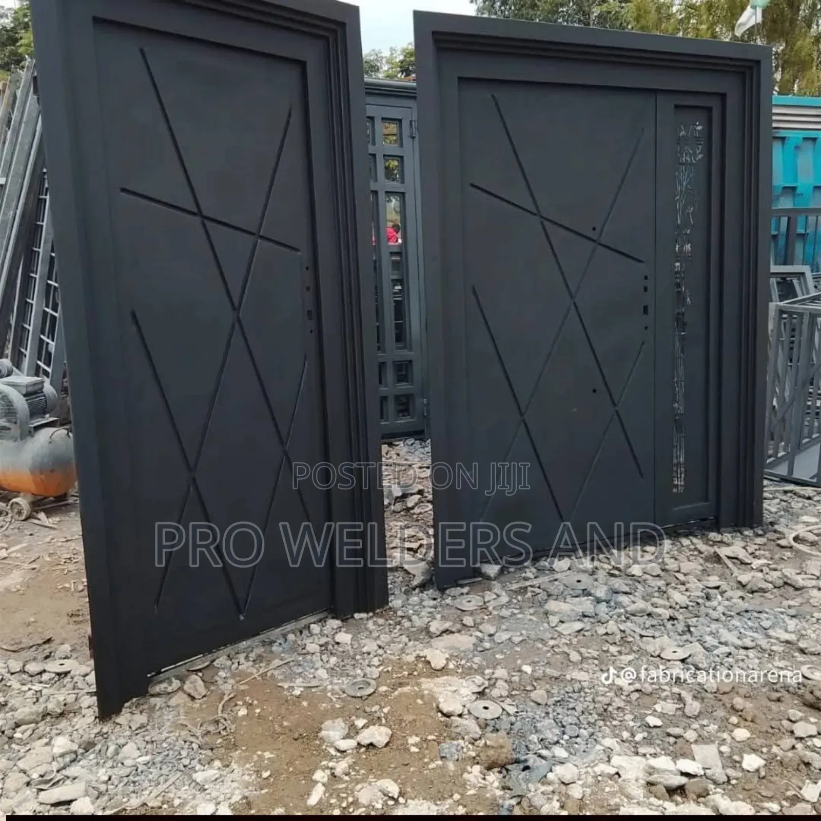 Custom Steel Swing Main Doors – Strong Stylish