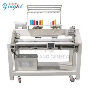 High Speed 2 Head Industrial Embroidery Machine Computerized