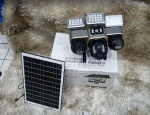 V380 Triple Lens 4g Solar Powered CCTV Camera With Streetlights