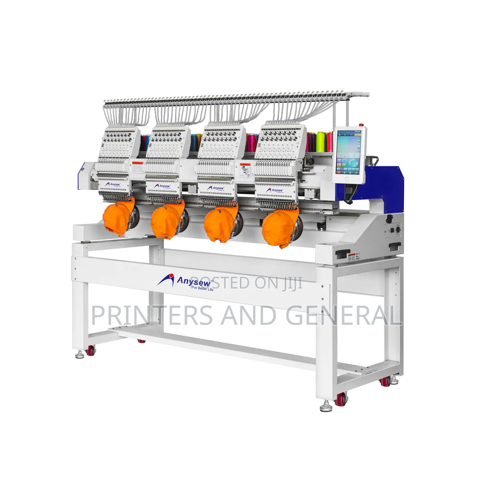 Industrial Computerized Embroidery Machine 4 Head 9 Needles