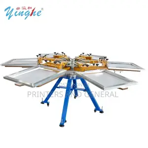 Manual 6 Color Station Screen Printer 6 Color Tshirt Printing Press