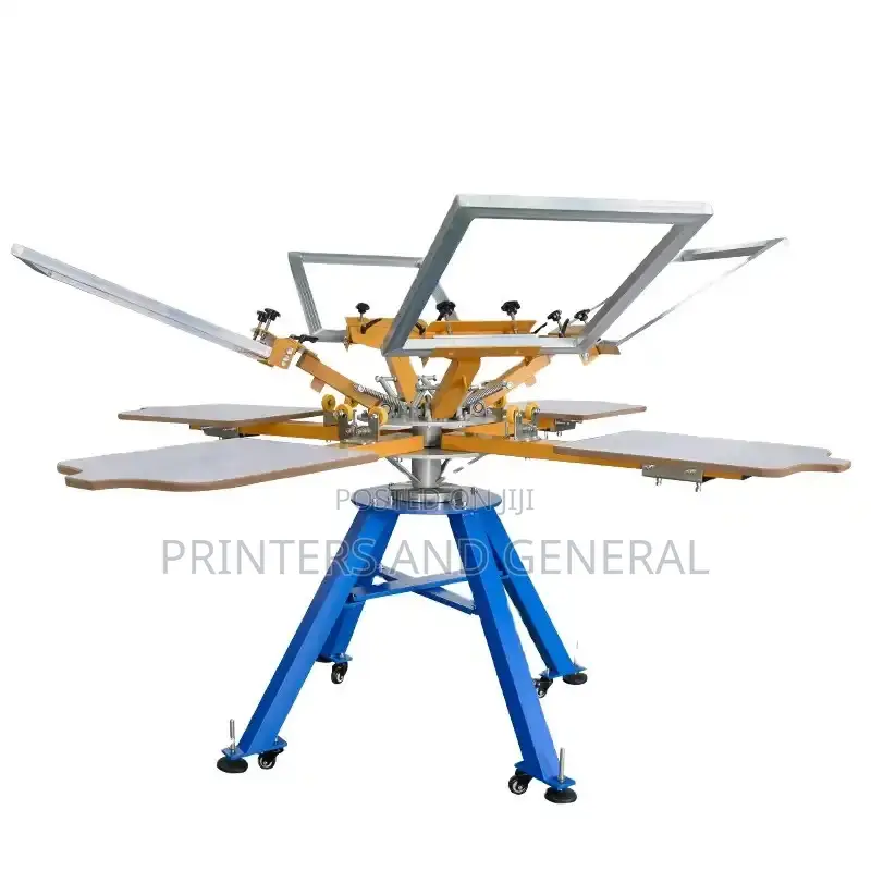 Yinghe 4-Stations Manual Textile Carousel Screen Printing Machine
