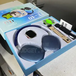 It40 Smart Watch With Headphones, 4 Straps and Bluetooth Speaker