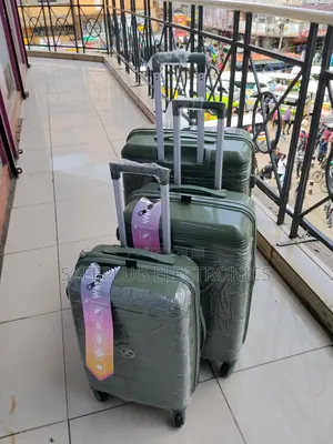 Unbreakable 3-Pc Pp Suitcase Set - Zipper Frame + 360° Wheels