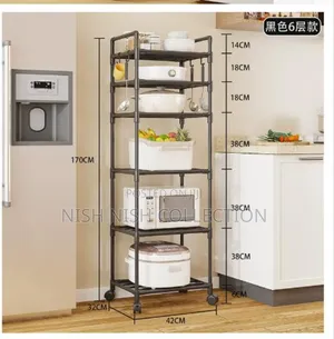 Multipurpose Kitchen Storage Rack With Wheels