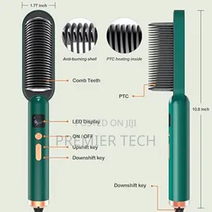 *Electric Hair Straight Comb With Temperature Control