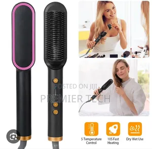 *Electric Hair Straight Comb With Temperature Control