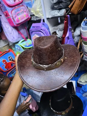 Cowboy Stylish Leather Hat Unisex at 1200