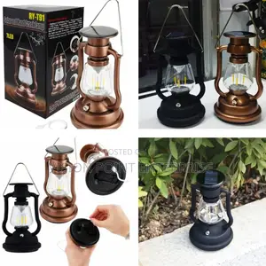 Solar Vintage Handcrank Lamp